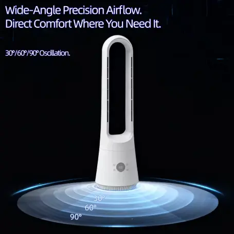 Hot Cool Bladeless Tower Fan Aire arazketa adimenduna urrunekoarekin