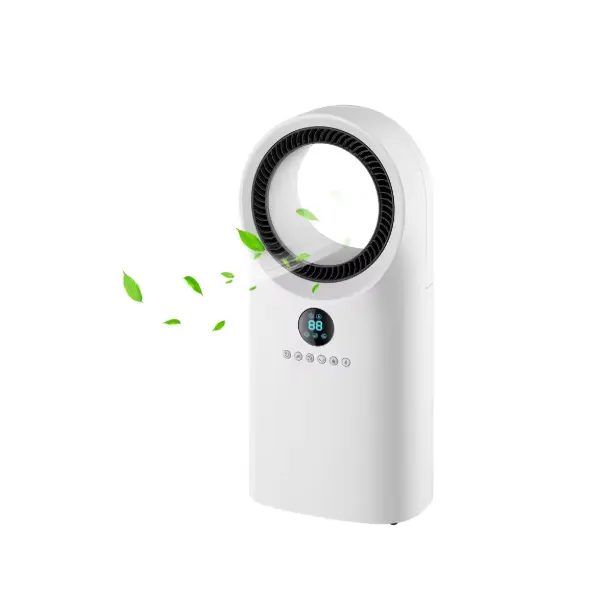 Turbo Aire Zirkulazioa Bladeless Pedestal Zoruko Fan